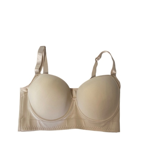 Cream Full-Coverage Underwire Bra with Adjustable Straps - Picture 1 of 6